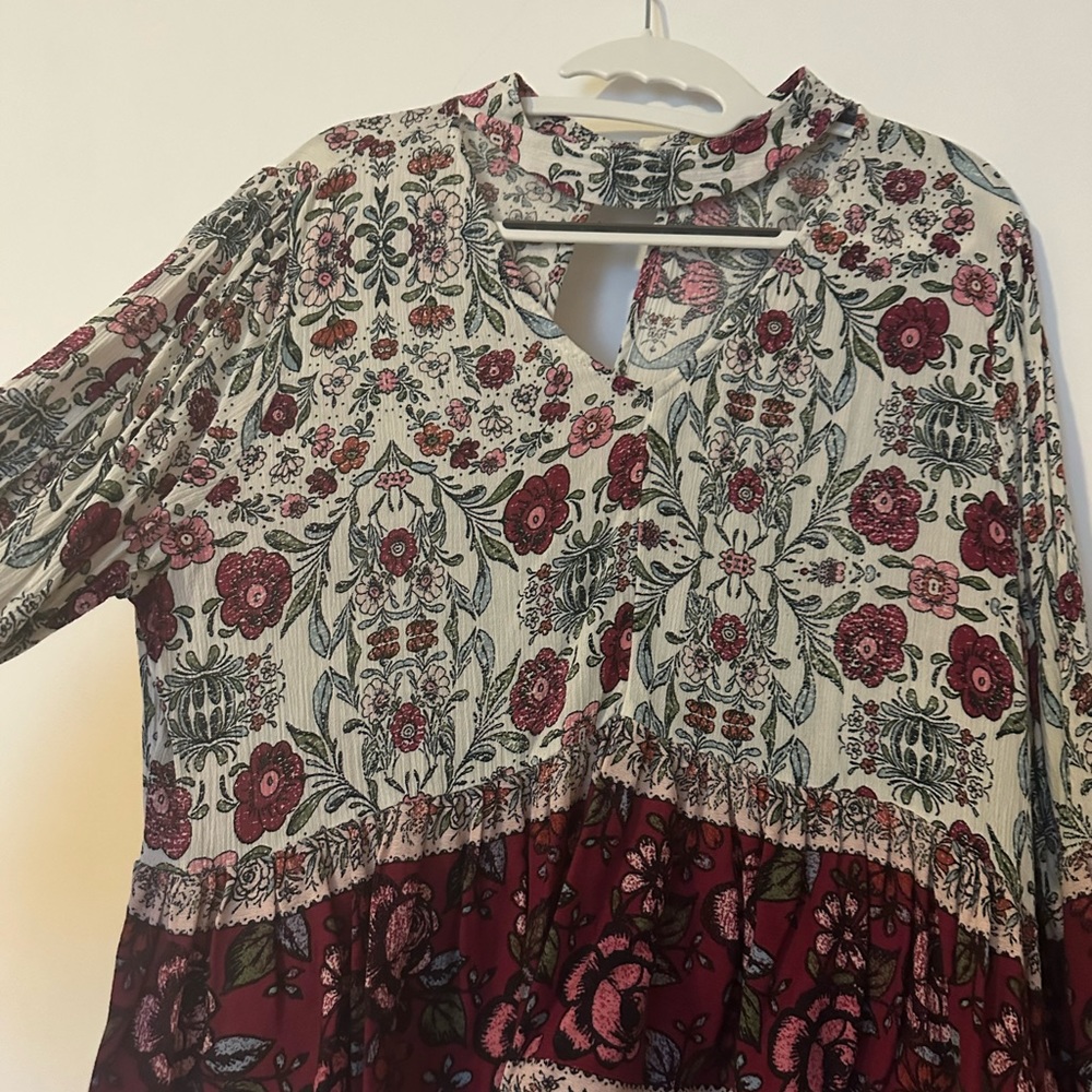 Flowy flower blouse